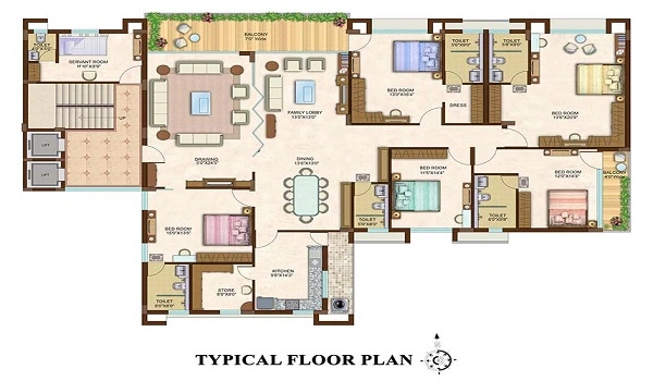 Prestige Lavender Fields Phase-2 5 BHK Floor Plan