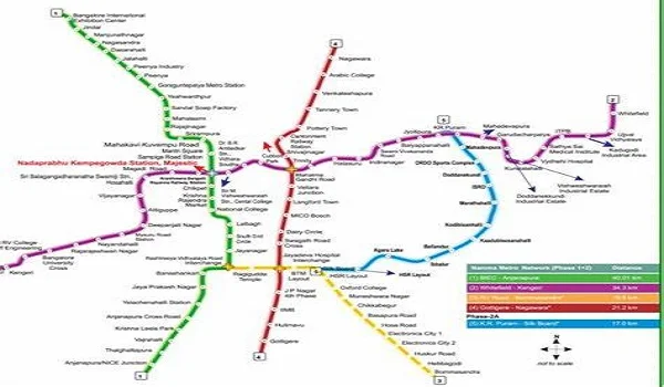 Featured Image of Prestige Evergreen Whitefield Metro Route Map