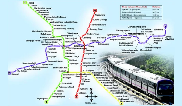 Featured Image of Prestige Evergreen Whitefield To Majestic Metro Route Map